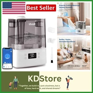 Smart 6L Top Fill Humidifier with Rapid Mist & 360° Nozzle for Large Rooms - Picture 1 of 11