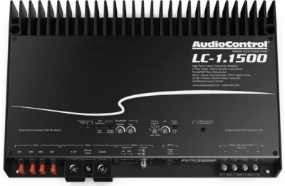 AudioControl LC-1.1500 1500 Watt RMS Monoblock Car Stereo Sub Amplifier Accubase - Image 1 of 4