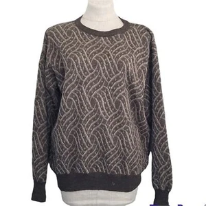 Vintage Stricots St. Raphael brauner Woll-Langarmpullover - Bild 1 von 12