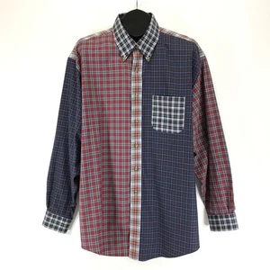 Brooks Brothers Colorblock kariertes bügelfreies Langarmhemd Herren XL 100% Baumwolle - Bild 1 von 9