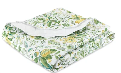 NEW $783 Matouk Schumacher Pomegranate Quilt King Citrus 112" W x 99" L - Image 1 of 4