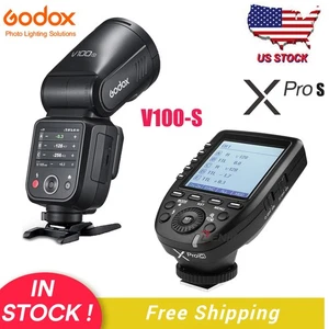 GODOX V100S 100w Round Head Touchscreen Flash Speedlite for Sony+Xpro-S Trigger - Picture 1 of 20