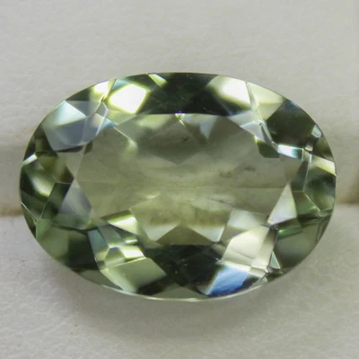 Natural Faceted Green Amethyst In Oval Shape 6.80 Carat 15x11x6 mm Size - Image 1 of 4