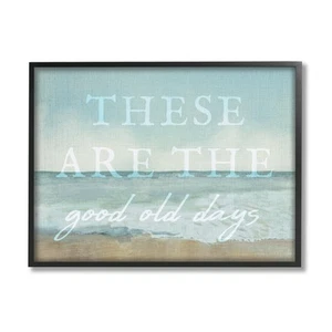 Good Days Coastal Phrase Framed Giclee Art by Lil' Rue - Picture 1 of 8