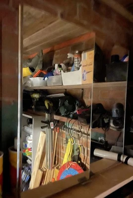 Aurora FN2DMCWH 600mm Bathroom Mirror Cabinet 2 Door Storage Cupboard - White - Image 1 of 4