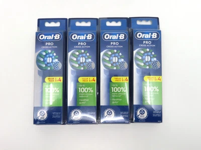 4x4 Oral-B Pro Cross Action Electric Toothbrush Head (White)
