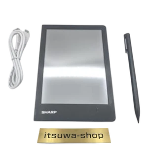 SHARP electronic memo pad black-based WG-N20-B Japan used - Picture 1 of 5