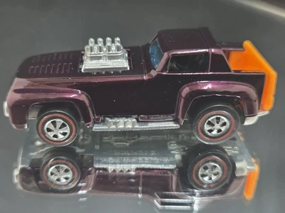 De colección 1970 Hot Wheels Redline restaurado diecast magenta oscuro pedido corto HONG K Foto 1 de 4