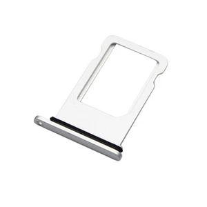 para Apple iPhone X - Bandeja de Sim de Repuesto OEM plateada/blanca con sello | FPC - Imagen 1 de 2