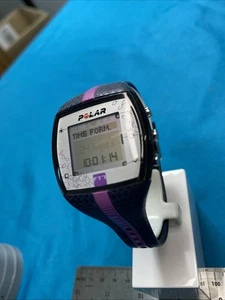 Vintage Polar Digital Watch Womens Black Alarm Rubber Band Watch New Battery - Picture 1 of 4