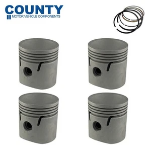 Dish Top Piston & Ring Set +040” FOR Austin Healey 100/4 100M 1955-1956 8.6:1 - Picture 1 of 1