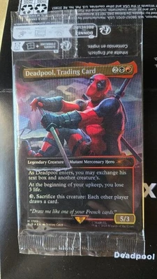 Secret Lair Marvel Deadpool Foil Trading Card NM unopened - Image 1 of 3