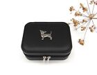 Chihuahua design Black Travel Jewellery Box Chihuahua Dog Gift Jewellery Case