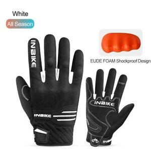  Full Finger Cycling Gloves Men Shockproof Sport Riding Gloves Touch Screen 