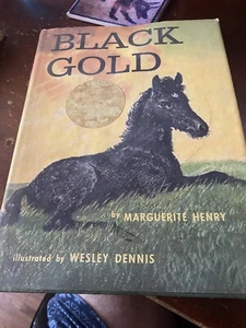 Black Gold by Marguerite Henry Illustrated by Wesley Dennis Hardcover 1966 - Imagen 1 de 1