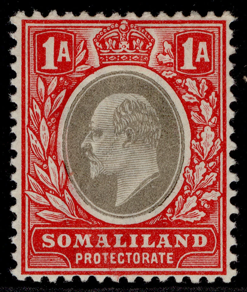 SOMALILAND PROTECTORATE EDVII SG33, 1a grey-black & red, M MINT. Cat £20. - Image 1 of 1