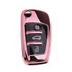 Pink Car Key Cover Finish TPU Compatible with Audi A1 A3 A4 A6 Q3 Q5 Q7 S3 R8