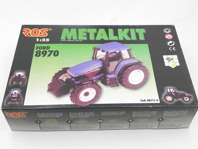 Ros Ford Tractor 8970 Metalkit Metal Kit 1/25 Trattore Die Cast Vintage Model - Image 1 of 3