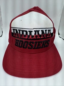 Adidas Indiana Hoosiers Climalite Red White Black Embroidered Snapback Cap - Picture 1 of 15