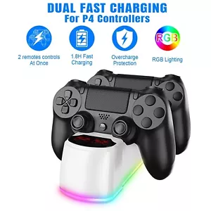 Charging Dock for PS4 Controllers White - Picture 1 of 7