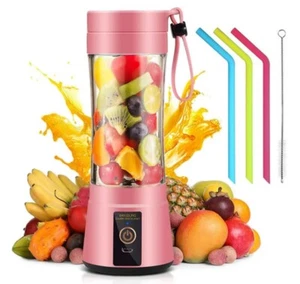 Personal Portable Blender Cup with USB charge port, Straw, and cleaning brush - Picture 1 of 7