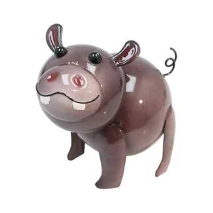 Primus Hippie The Hippo Metal Garden Sculpture Funky garden sculpture - Picture 1 of 1
