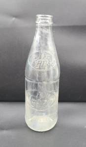 Vintage 10 oz 1972 Dr Pepper Embossed Clear Glass Bottle 1 way bottle - Picture 1 of 9
