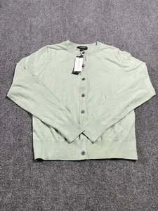 Cárdigan Banana Republic Abotonado Ligero Verde Elástico Algodón Talla XS - Imagen 1 de 17