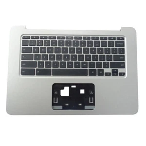 Genuine OEM HP CHROMEBOOK 14-x000 New Silver Laptop PALMREST W/KEYBOARD - Picture 1 of 2