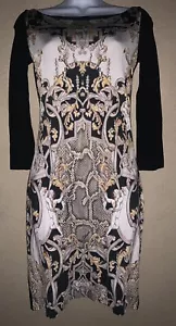 Just Cavalli Long Sleeve Stretch Body con Dress US M - Picture 1 of 8
