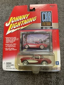 Johnny Lightning Car Culture Art Cars 1957 Red Corvette - Picture 1 of 3