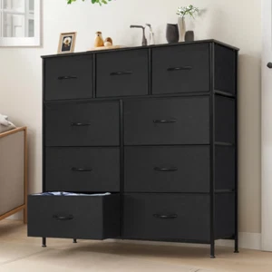 Dressers with 9 Fabric Drawers, 9 Drawers Organization Furniture for Kitchen, Of - Picture 1 of 12