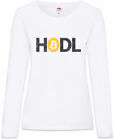 HODL I Women Long Sleeve T-Shirt Crypto Currencies Currency Blockchain Fun