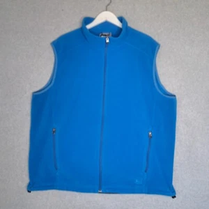 REI Vest Mens XXL Full Zip Outdoor Blue Fleece Lightweight Casual - Picture 1 of 8
