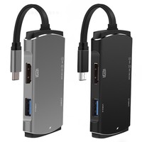 6 En 1USB C Hub Tipo C Adaptador Con Puerto De Carga Tipo C A 4K Hdmi Y Sd L4I9