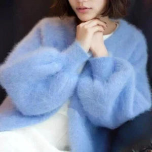 Women Mink Cashmere Cardigan New Spring Women V-Neck Sweater free shipping S119 - Picture 1 of 18