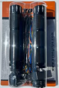 MT-AIR-90-A-R-H Heated Grip Victory Motorcycle By Avon Black Contrast Cut Rival - Picture 1 of 8