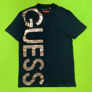 GUESS Los Angeles Men’s Short Sleeve T-Shirt Size SMALL Blue w/Silver Cotton - Picture 1 of 12