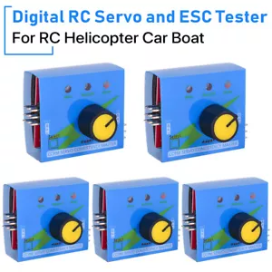 RC Servo Tester ESC Controllo Coerenza CCPM per Elicottero Auto Barca - Foto 1 di 23