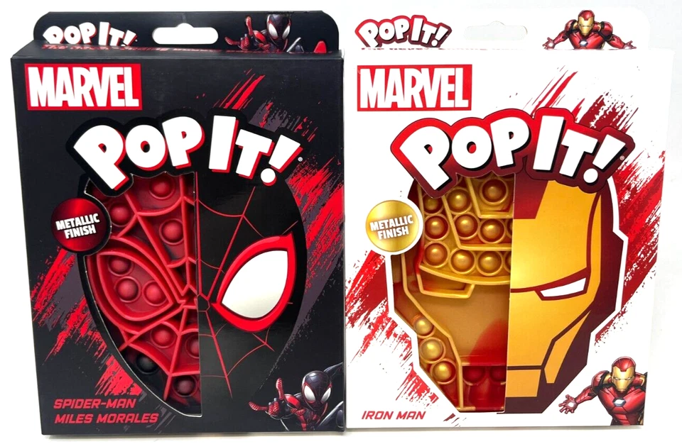 Marvel Iron Man POP IT ADHD With Metallic Finish