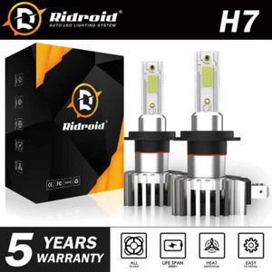 360° H7 LED Scheinwerfer Glühbirne Umbausatz Fernlicht Nebellampe 6000K weiß HID - Bild 1 von 11