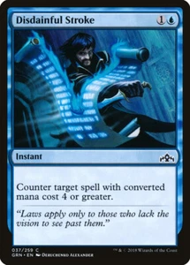 MTG Magic GRN Guilds of Ravnica - 1x EN NM 037 C Disdainful Stroke - Picture 1 of 1