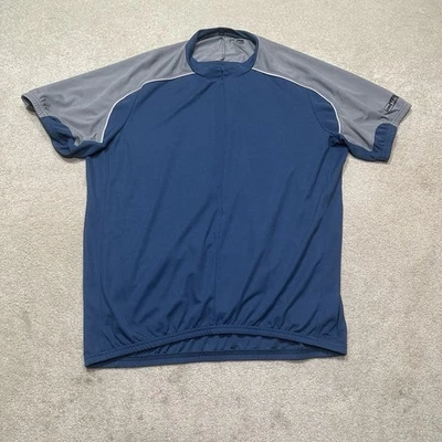 Camiseta deportiva de ciclismo Rei para hombre grande Bule cremallera completa Foto 1 de 4