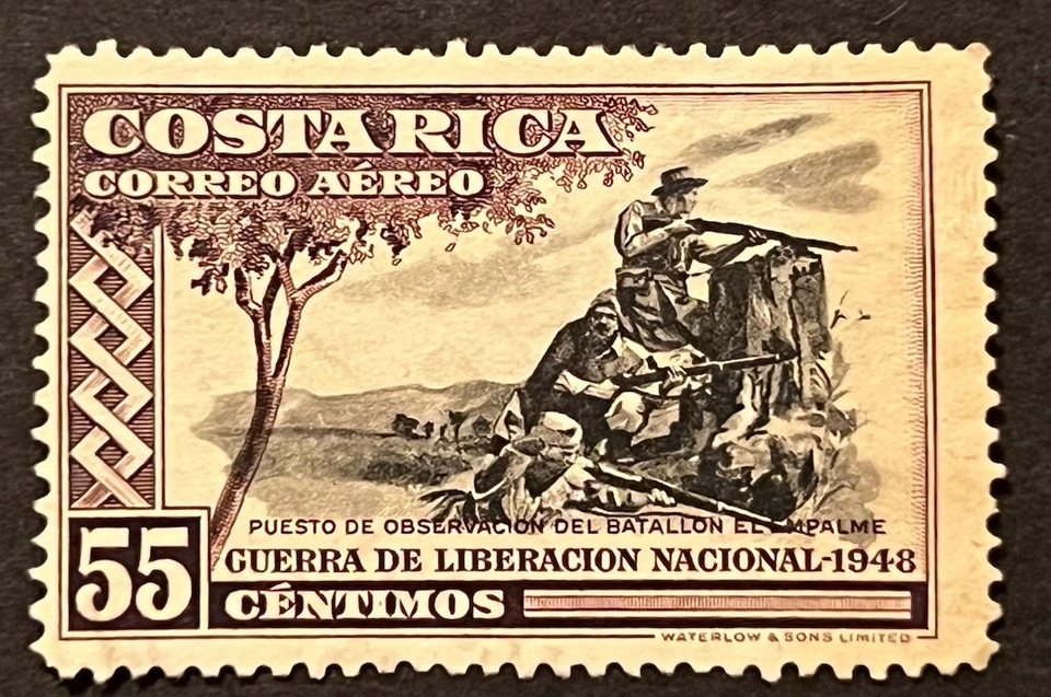 Sellos de viaje: sello de correo aéreo de Costa Rica Scott #C193 Guerra de Liberación Nacional MNG Foto 1 de 4