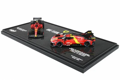 BBR 1/43 Ferrari 499P Le Mans 2023 & SF-23 Monza Pole Set EX56 Resina 100 pezzi - Immagine 1 di 3
