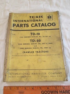 Vtg OEM International Harvester IH TD18 TD20Crawler Tractor Parts Catalog Manual - Picture 1 of 14