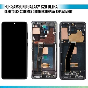 Samsung Galaxy S20 Ultra 5G OLED LCD Display Screen Replacement Black / Silver - - Picture 1 of 5