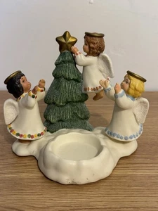 Soporte votivo de Navidad PartyLite Little Angels - Imagen 1 de 8