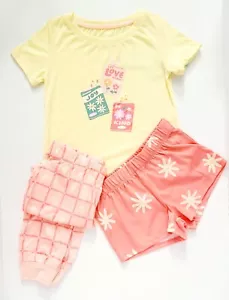 Girls 3 Pc Pj Set/ XS 4/5 - Picture 1 of 4