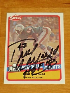Paul Warfield signed Miami Dolphins HOF NFL 1989 Swell Card #119 JSA COA - Picture 1 of 3